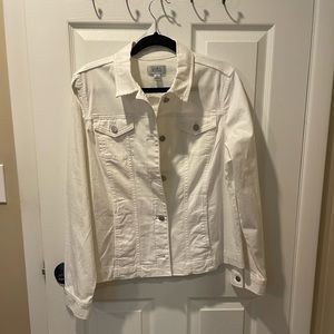 Croft and barrow white jean jacket